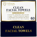 VÊVAPL® - VEVAPL Clean Facial Towels XL – 60 Towels | 100% Viscose, Disposable by V%C3%8AVAPL