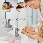 Small Sink Faucet Splash Handle Drip Guard Mat Silicone Pad Protectors Behind - Image 6