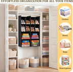 Ofiray-home 4 Tier Hanging Closet Organizer, 12 Compartments Sweater Organizer - Image 6