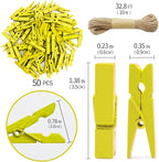 Clothes pins Yellow - Image 2