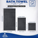 DAN RIVER 8 PC Luxury Bath Towels - Image 2
