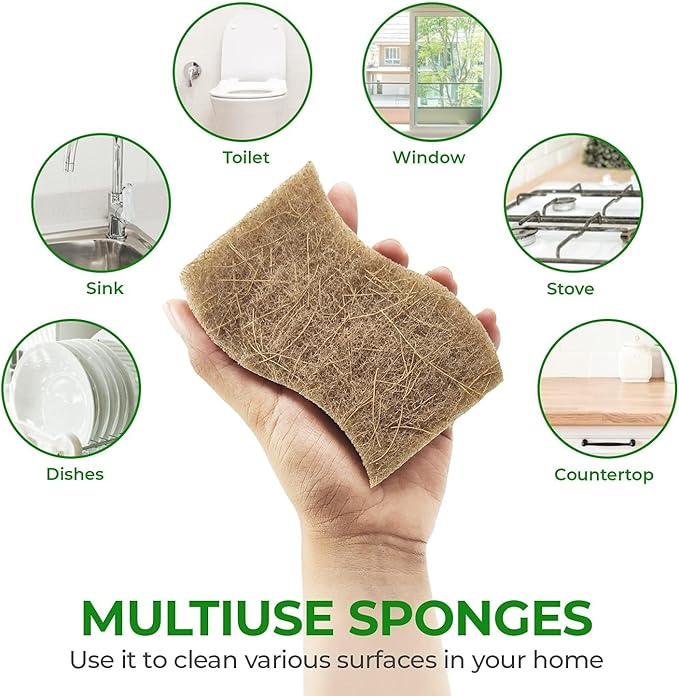 Biodegradable Natural Kitchen Sponge - Image 6
