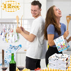 12 Pcs Seasonal Kitchen Towels Set - Image 4