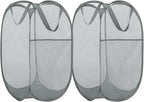 BATTOO Deluxe Strong Mesh Pop up Laundry Hamper Basket by BATTOO