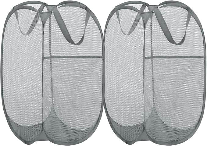 BATTOO Deluxe Strong Mesh Pop up Laundry Hamper Basket by BATTOO
