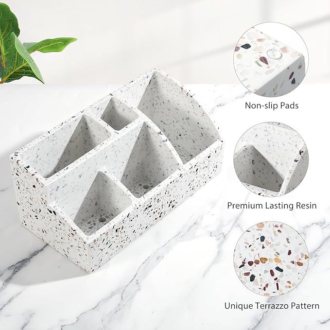Luxspire Bathroom Counter Organizer, Toothbrush Holder - Image 3