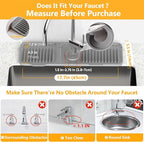 17.7'' Faucet Mat for Kitchen Sink Splash Guard Folding Kitchen Sink Faucet Mat - Image 2