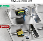 GSlife Expandable Dish Drying Rack and Sponge Holder Set, 2 Piece Large - Image 5