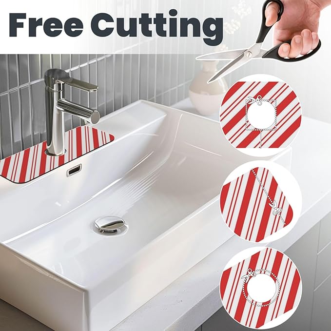 Christmas Red And White Candy Cane Swirl Stripe Striped Stripes Candycane - Image 3