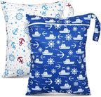 Shappy 2 Pcs Large Travel Laundry Bag Washable Waterproof Wet Dry Large Dirty by Shappy