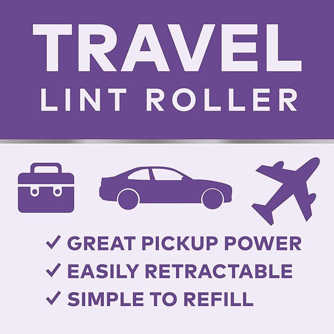 Scotch-Brite Retractable Lint Rollers 2-Pack, Portable Travel-Size Lint Removers - Image 3