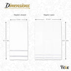 Fete Disposable Hand Towels for Bathroom, Anniversary, and Wedding Napkins for - Image 4