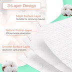 444PCS Square Cotton Pads for Face, Ultra Soft & Lint-Free & Textured, Facial - Image 4