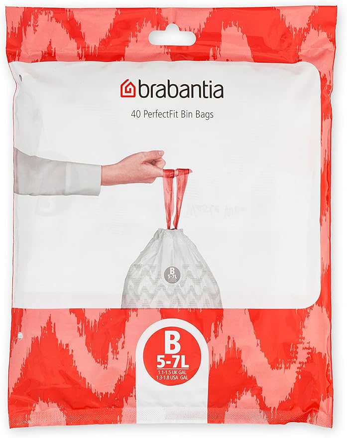 Brabantia PerfectFit Trash Bags Thick Plastic Trash Can Liners by BrabantiaUSA