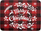 Merry Christmas Dish Drying Mat by Kawani