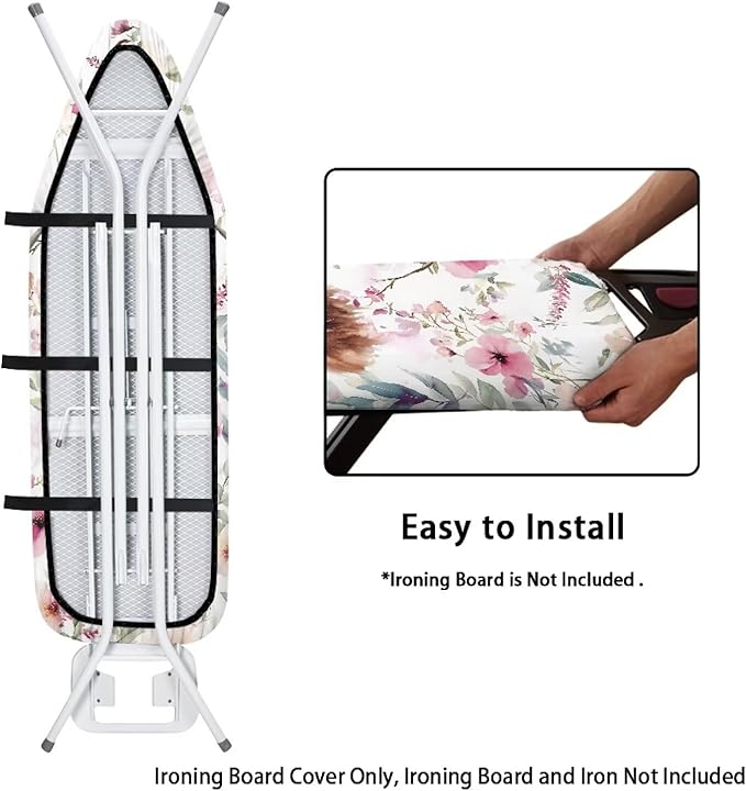 Sprowallow Cow Iron Ironing Board Cover 15x54 inch, Thick Padding, Fits Small - Image 4