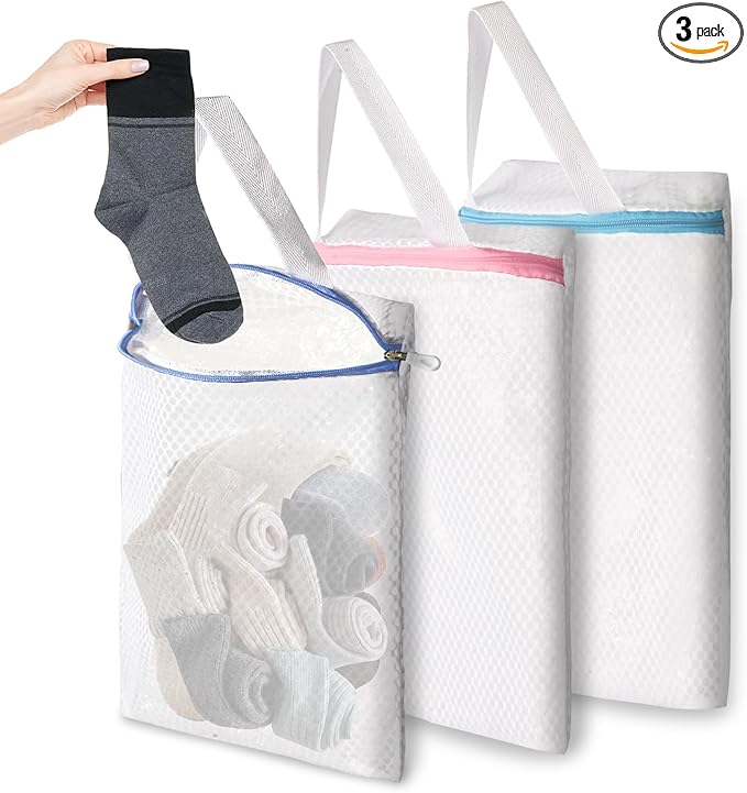 3-PACK Hanging Mesh Laundry Bags by Unknown