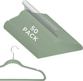 Simplify Slim Velvet Clothes Hangers | 50 Pack | Non-Slip | Shirts | Suit | by Simplify