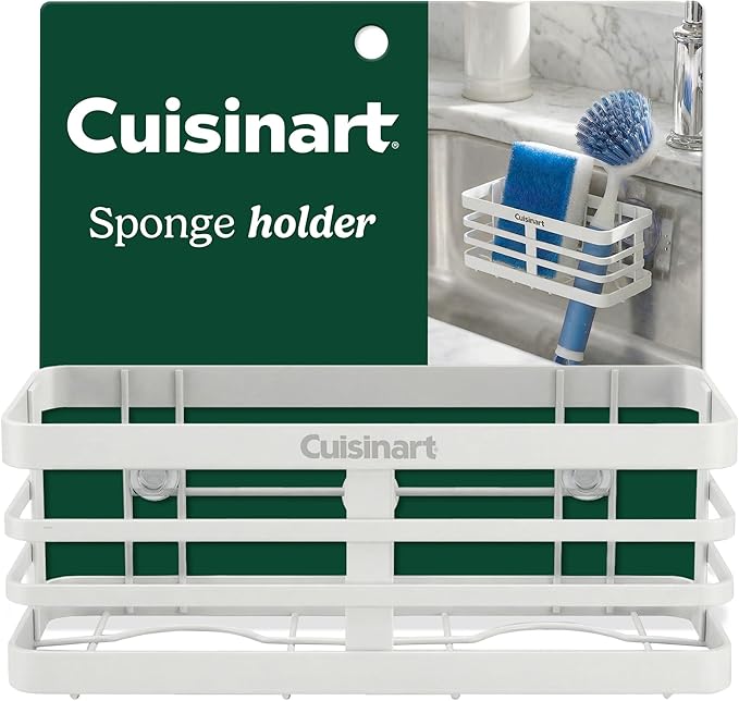 Cuisinart Sponge Holder for Kitchen Sink—Metal Sink Caddy by BestBrands