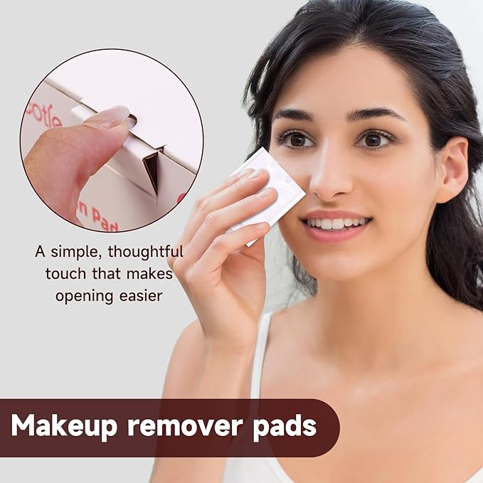 600 PCS Square Cotton Pads, Soft and Lint-Free, Includes 400 Ultra-Thin and 200 - Image 5