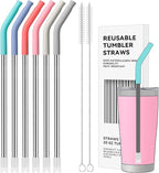 20 oz Straight Metal Straws by AccessoriesForWaterBottle