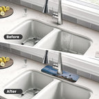 Kitchen Sink Splash Guard Faucet Mat Lighthouse Beach Sky 15"x5.5", Diatom Mat - Image 4