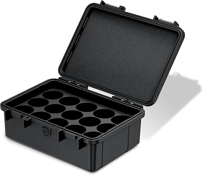 KIWIFOTOS 15 Slots D Battery Organizer Storage Case IP67 Waterproof D Cell LR20 - Image 9