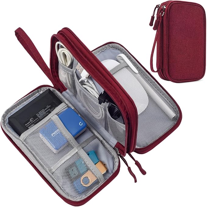 Electronic Cord Organizer Travel Case, Travel Cable Organizer Bag, Waterproof by Unknown