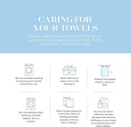 White Classic Luxury Light Blue Hand Towels - Image 9