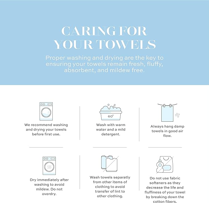 White Classic Luxury Brown Hand Towels - Image 9