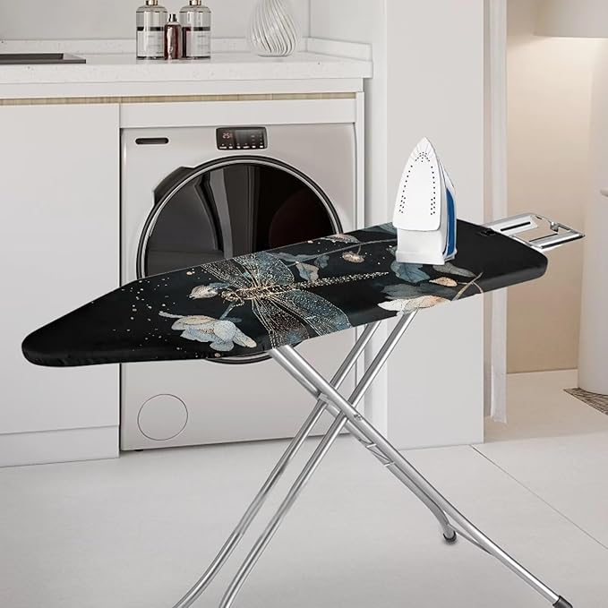 Dragonfly Flower Ironing Board Cover and Padding 15 x 54 Non-Slip Ironing Board - Image 2