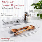 10 Pack Large Drawer Organizer Bins - Image 2