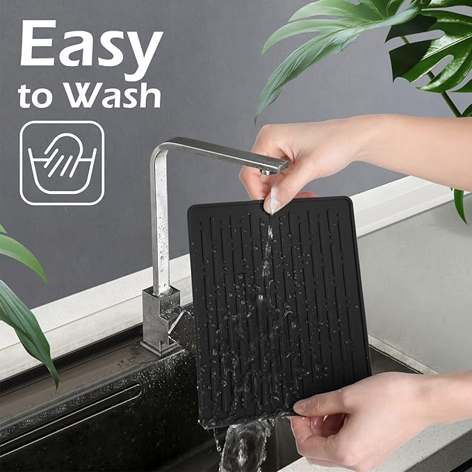 Dish Drying Mats, Heat-resistant Silicone Mat - Image 4
