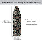 15x54 Inch Ironing Board Cover, Bohemian Mandala Flower Printed Ironing Board - Image 5