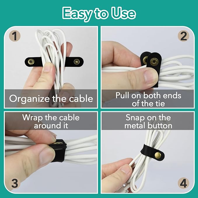 20 Pcs Leather Cord Organizer - Image 7