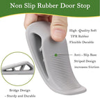 Fursafe&Q Rubber Door Stoppers for Bottom of Door, Door Stop Wedge - Image 5