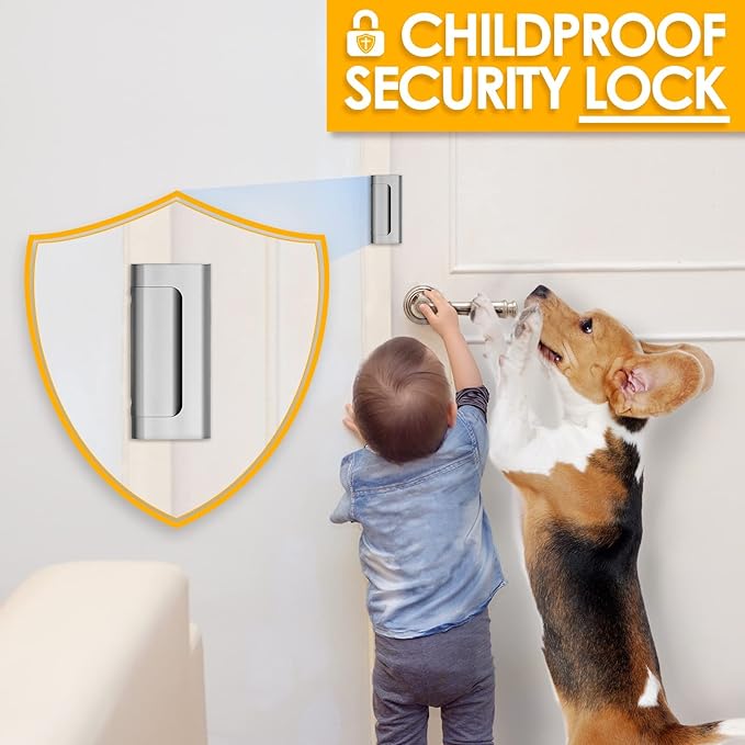 Home Security Door Lock, 2 Pack Childproof Door Reinforcement Lock - Image 7