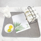 2Pack Large Dish Drying Mat for Kitchen Counter, 24 x 17 Inch Microfiber - Image 7