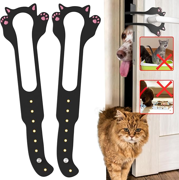Cat Door Latch Holder, 【8 Adjustable Sizes】 Stronger Flex Cat Door Stopper by ElilierLLC