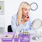 15 PCS Clear Plastic Drawer Organizer Set, 4-Size Acrylic Drawer Storage Trays - Image 6