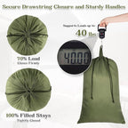 Heavy Duty Nylon Laundry Bag, Extra Large Sleeping Bag Storage Sack, Drawstring - Image 4