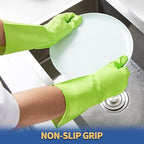 BOOMJOY Nitrile Cleaning Gloves, Heavy Duty Dishwashing Gloves, Reusable Large - Image 4