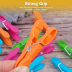 60 Pack Clothes Pins，Colored Plastic Clothespins，Strong Grip Laundry - Image 2
