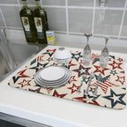 Flag Stars Stripes Patriotic 4th of July Dish Drying Pad 18 x 24 Inch - Image 6