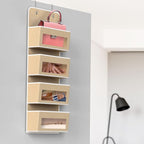 Simple Houseware 4 Clear Window Pocket Over Closet Door Storage Hanging - Image 6