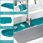 30 Inch Sink Splash Guard, Large Size Kitchen Sink Splash Guard, Longer - Image 2