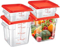 Barydat 4 Pcs Square Food Storage Containers by home