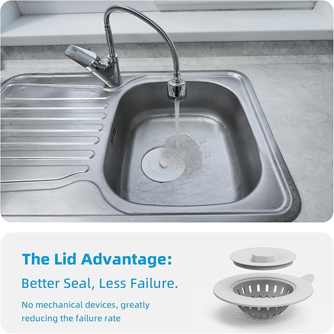 4 Pack Silicone Kitchen Sink Drain Catcher - Image 5