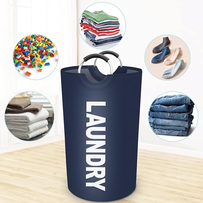 StorageRight 90L Large Laundry Basket, Laundry Hamper, Dirty Clothes Hamper - Image 5