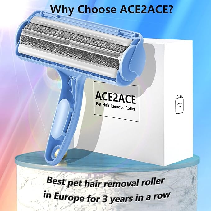 ACE2ACE Pet Hair Removal Tool, Lint Roller Brush - Image 6